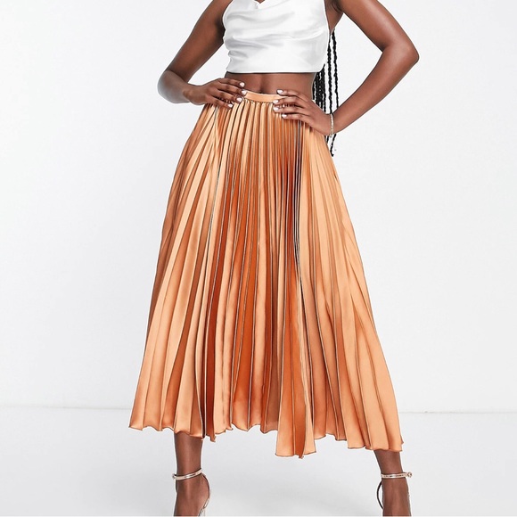 Zara pleated metallic skirt. Size XS - Picture 6 of 11
